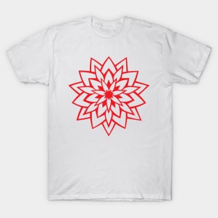 SYM - FLOWER DESIGN #1 VARIATION # 1(RED) T-Shirt